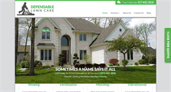 Desktop Screenshot of dependablelawncarellc.com
