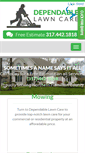 Mobile Screenshot of dependablelawncarellc.com